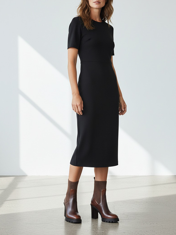 SANTONI 山羊皮漸層手工高跟襪靴