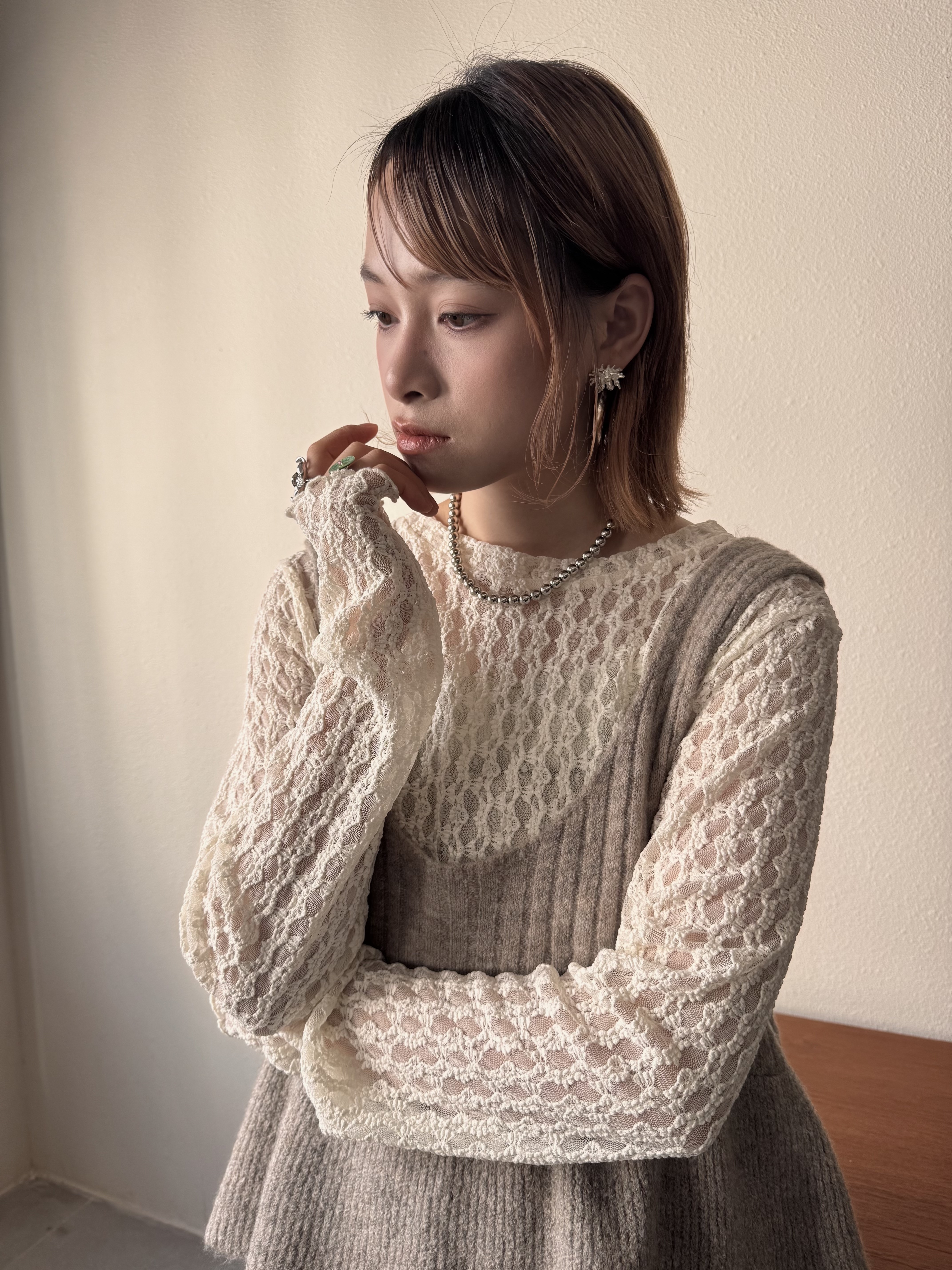 小可愛～遮肉娃娃針織吊帶背心 - TT54907