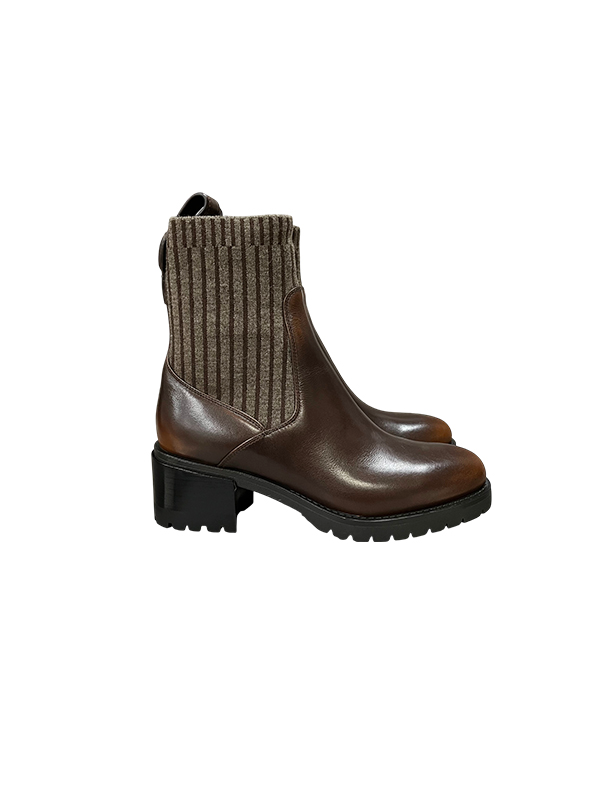 SANTONI 山羊皮漸層手工高跟襪靴