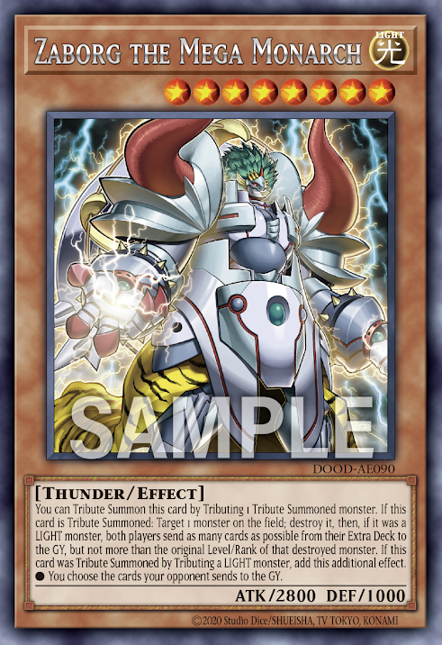 DOOD-AE090 (R)Zaborg the Mega Monarch(轟雷帝 扎博爾格)