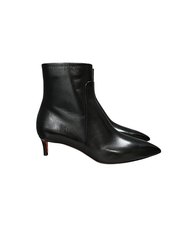 SANTONI 真皮肩頭踝靴