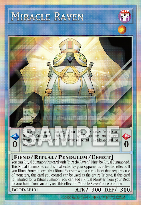 DOOD-AE101  (UR/PSER)Miracle Raven (奇蹟的供物)