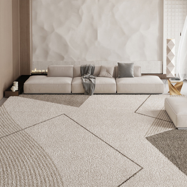 柔霧幾何仿羊絨地毯