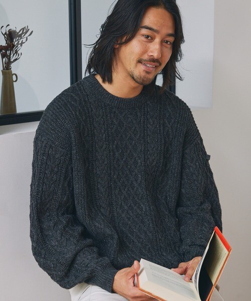 "代購" 25AW THE CRAFT CREW PRODUCTS 麻花 針織 圓領 針織衫 防靜電 防起毛球