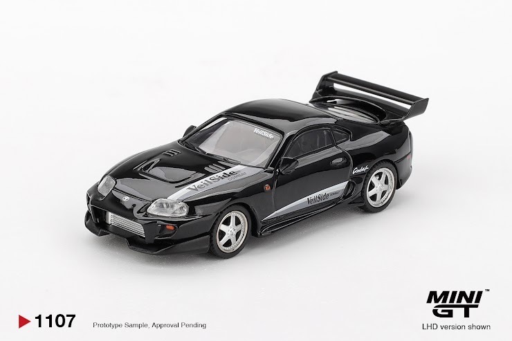 PO-$80 * MINI GT * 1:64 1107 Toyota Supra VeilSide Combat V-II Black RHD