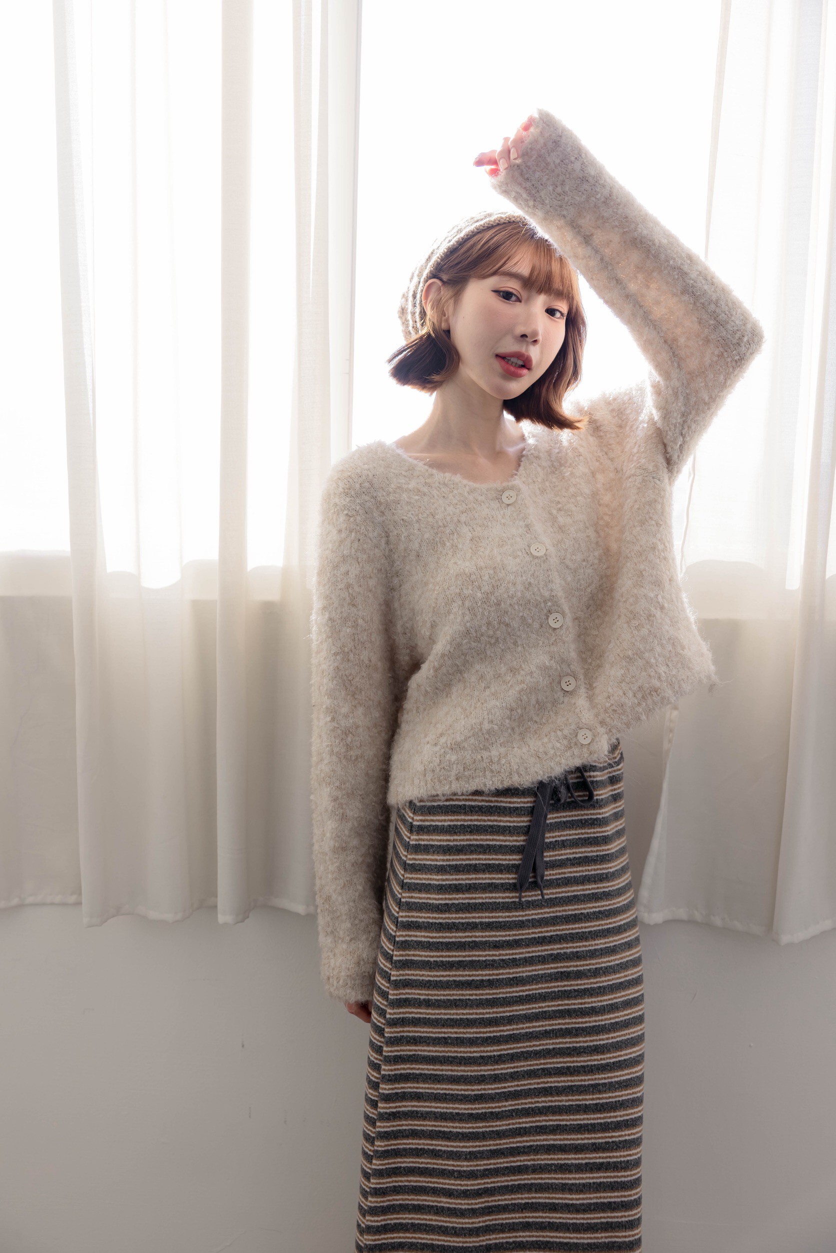 （現貨）#AG35 軟糯糯Ｖ領小外套(淺灰/深灰/米白/燕麥)