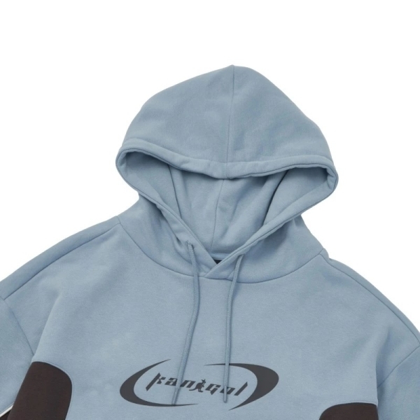 KANGOL 帽T 撞色 深灰 淺藍 粉 連帽 長袖 女 6452105110 6452105182 6452105141