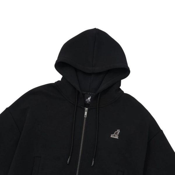 KANGOL 外套 黑 卡其 落肩 連帽外套 女 6452140320 6452140331