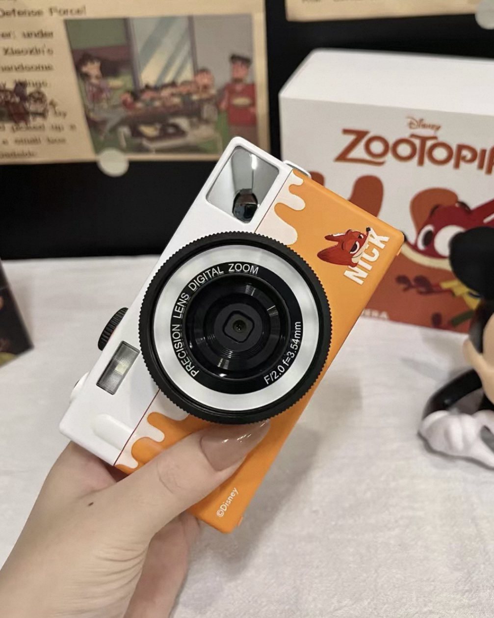 <正版授權>迪士尼 史迪奇 尼克 茱蒂 數位相機 復古濾鏡 補光燈 動物方城市