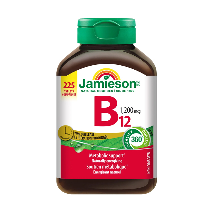 Jamieson Vitamin B12 1200 mcg Timed Release, 225 Tablets