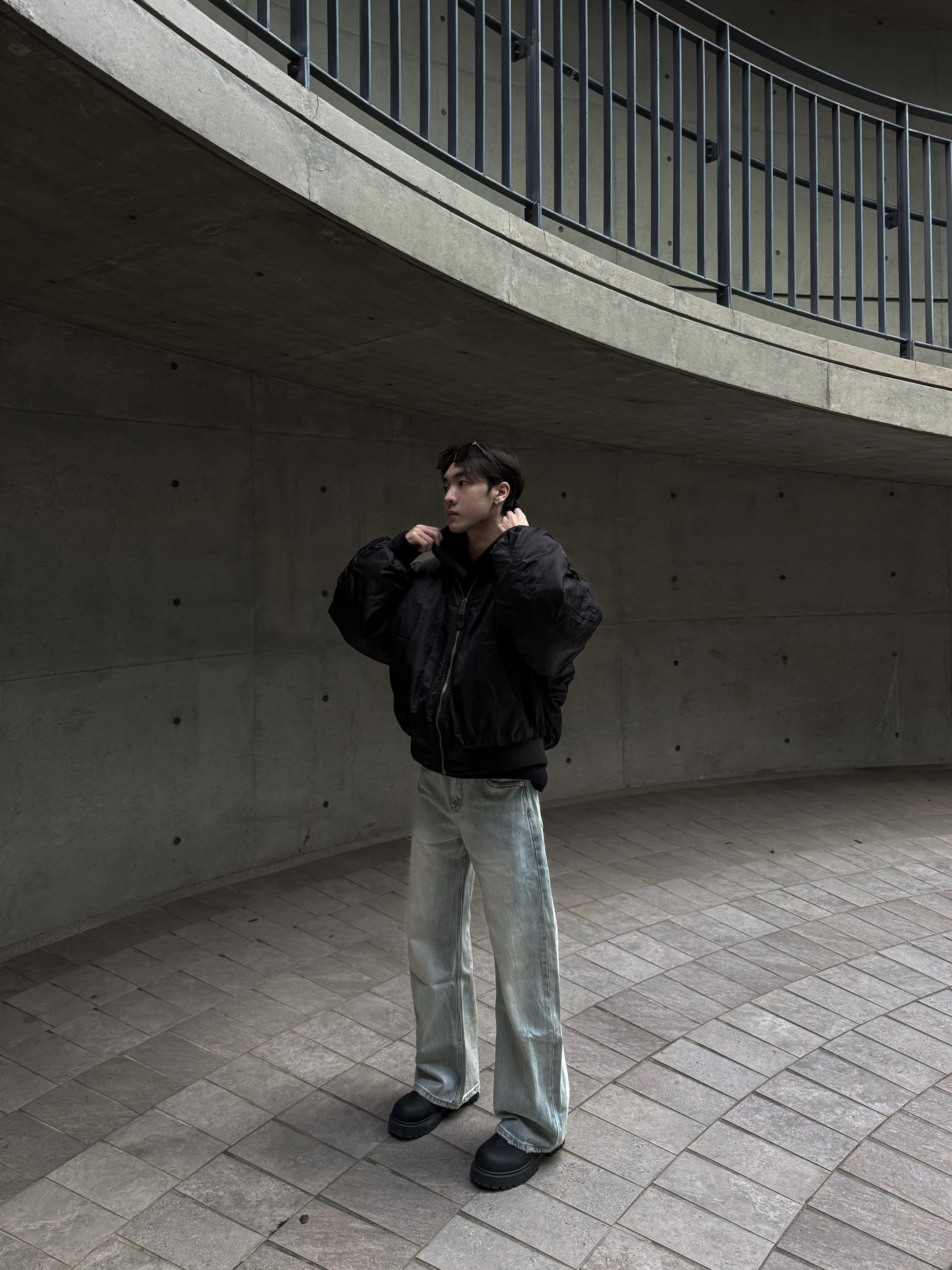 (售完不補)街頭感短版飛行外套 超厚磅！