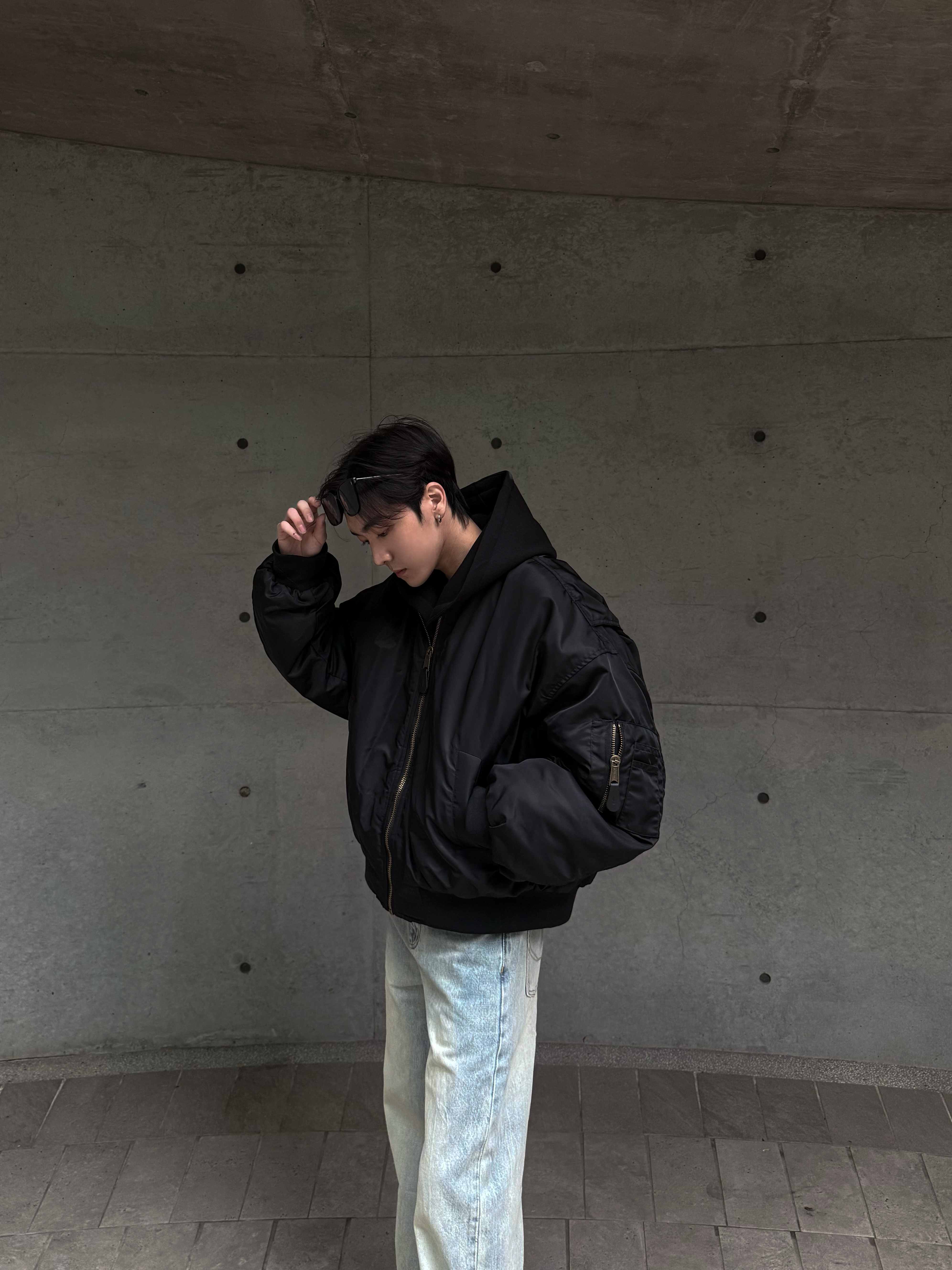 (售完不補)街頭感短版飛行外套 超厚磅！