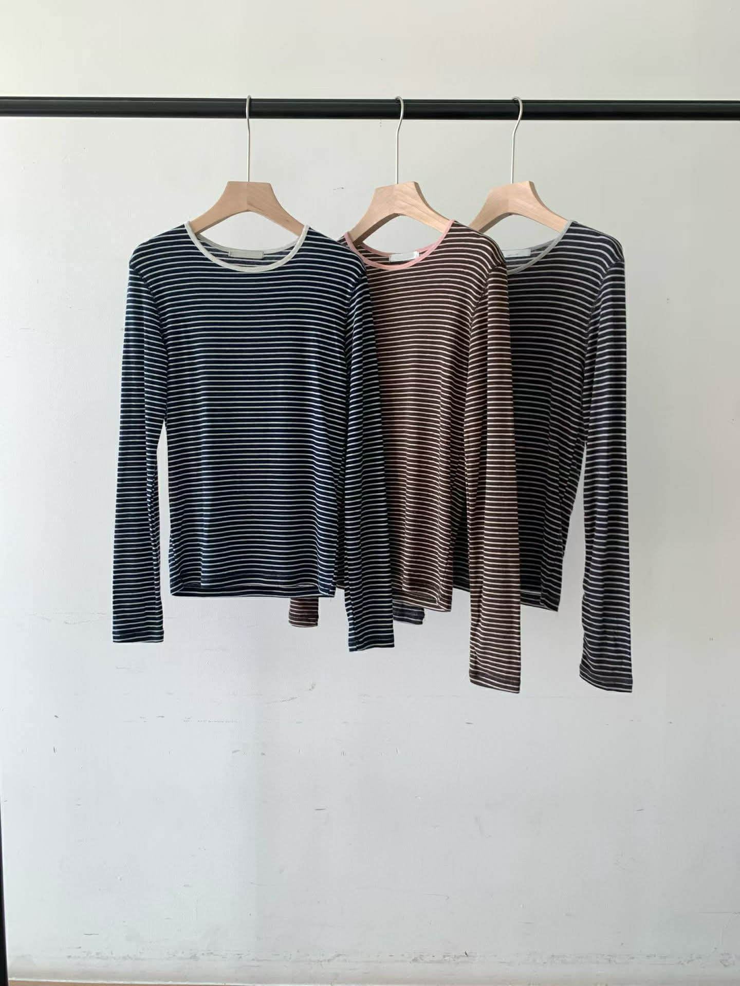 FN14 天絲羊毛條紋Tee