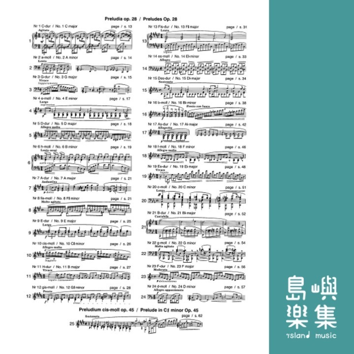 National Edition Series A Volume 7: Preludes | Frédéric Chopin