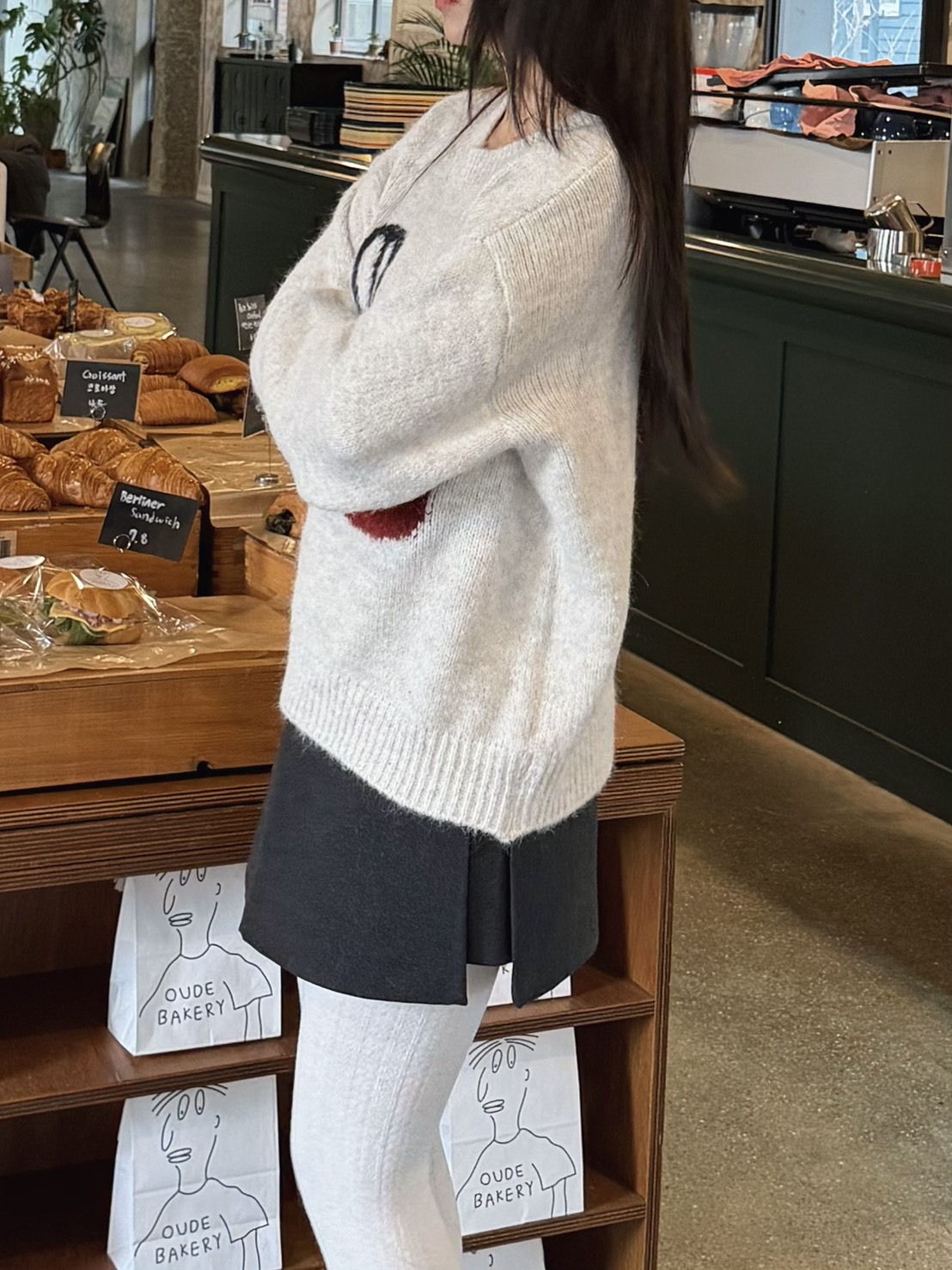 <25DEC韓國女裝> DC09 絨布側開岔褲裙 附皮帶 兩色