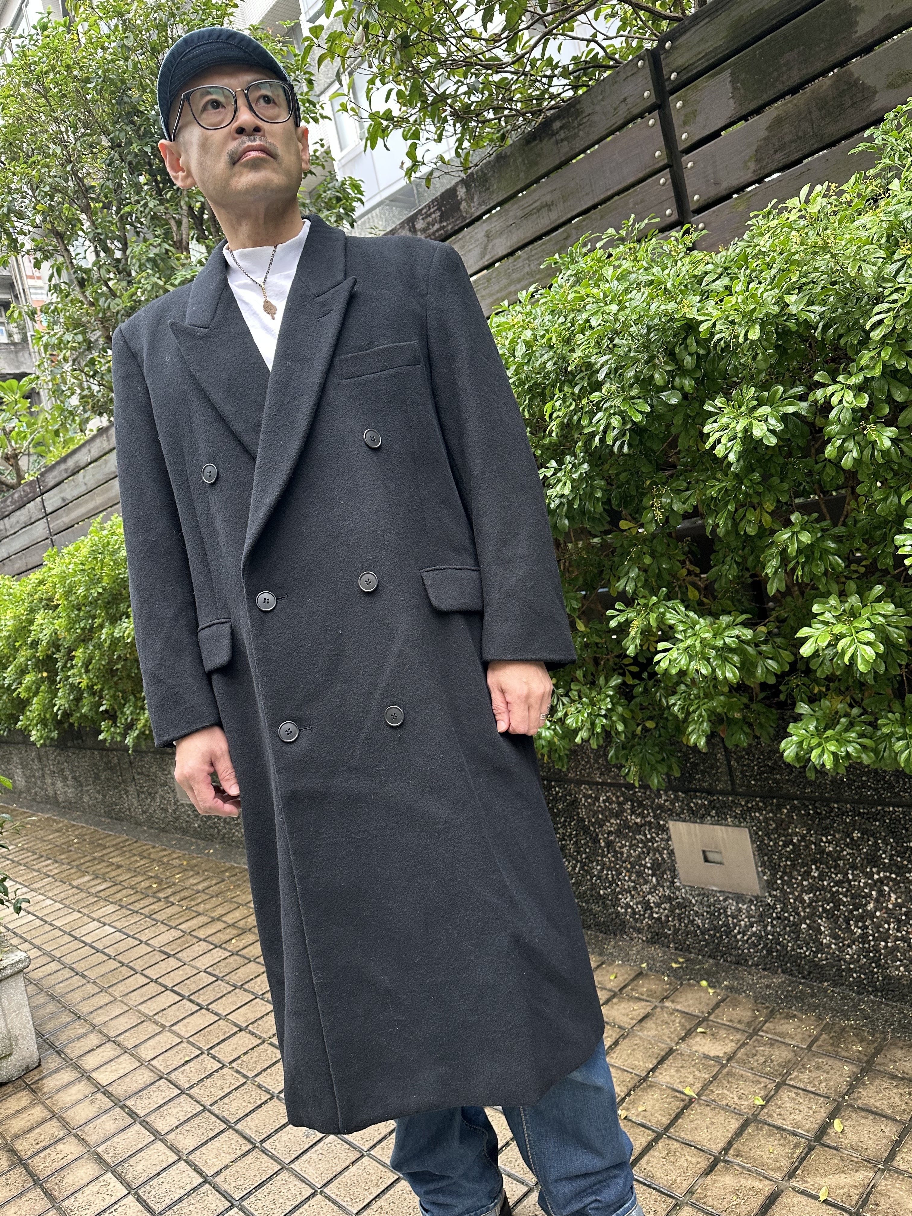 90’s GLADAN Wool (Cashmere Mix) Long Coat (MADE IN JAPAN)
