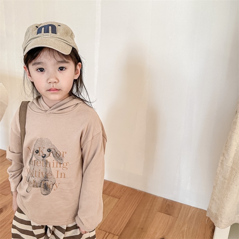 兩色連帽兔兔上衣