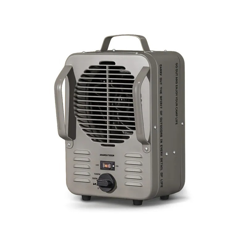 【ADAMOUTDOOR】鋼鐵風格雙功率電暖器 /ADBC-CLAS5010-[黑、灰]