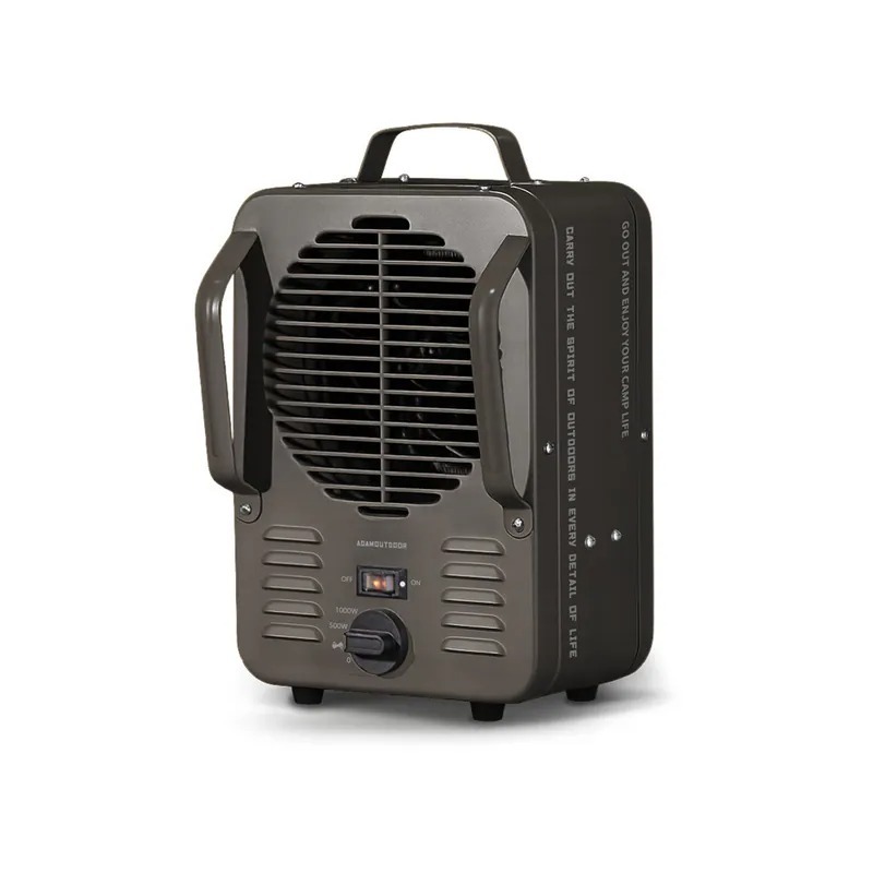 【ADAMOUTDOOR】鋼鐵風格雙功率電暖器 /ADBC-CLAS5010-[黑、灰]