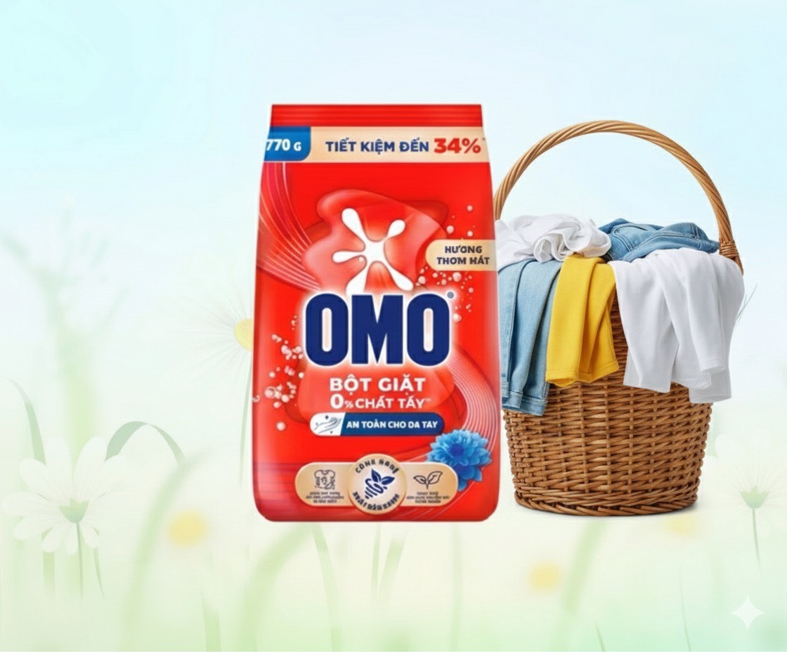 OMO Detergent Powder 770g