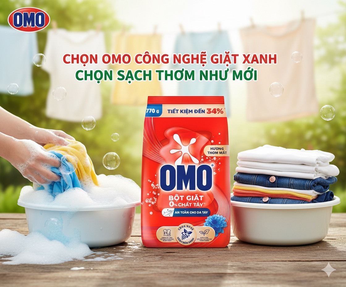 OMO Detergent Powder 770g