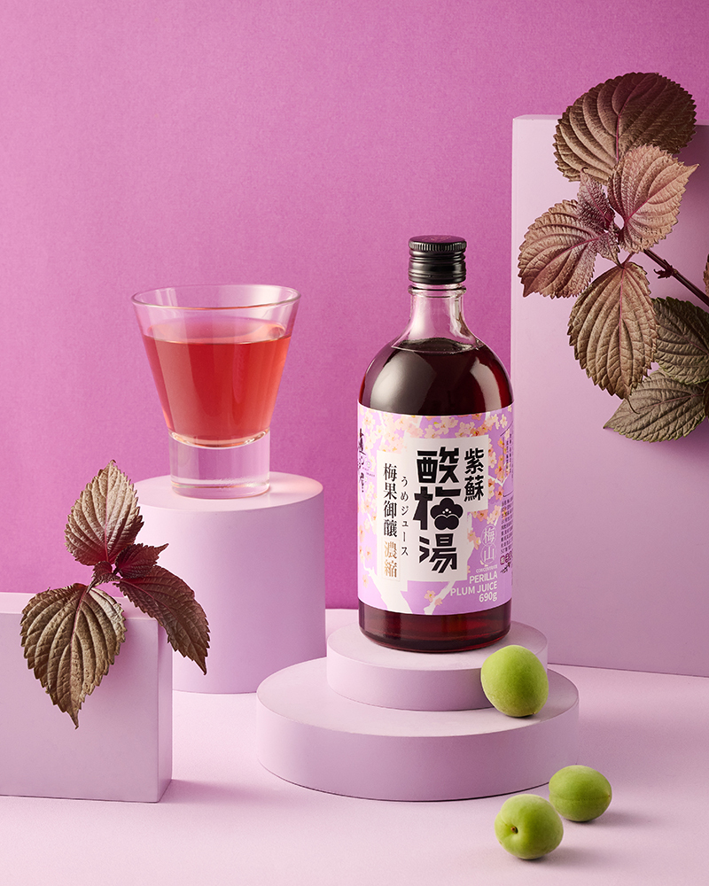梅山濃縮紫蘇酸梅湯-玻璃罐裝690g