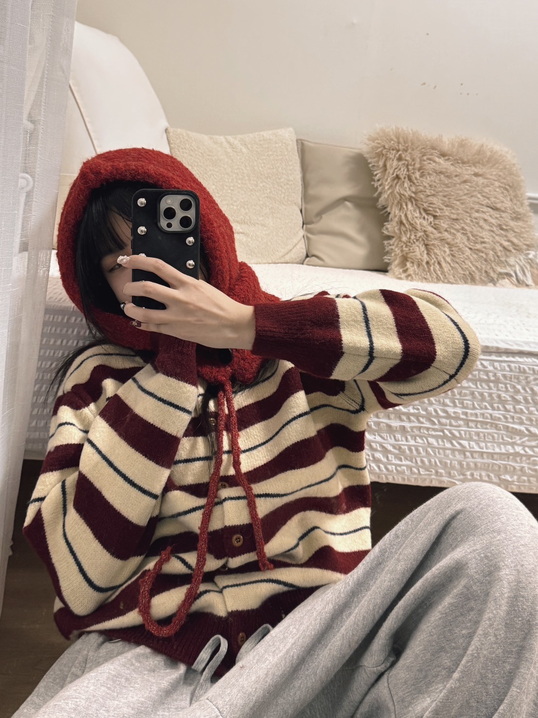 <25DEC韓國女裝> DC13 巴拉克拉法毛帽 兩色