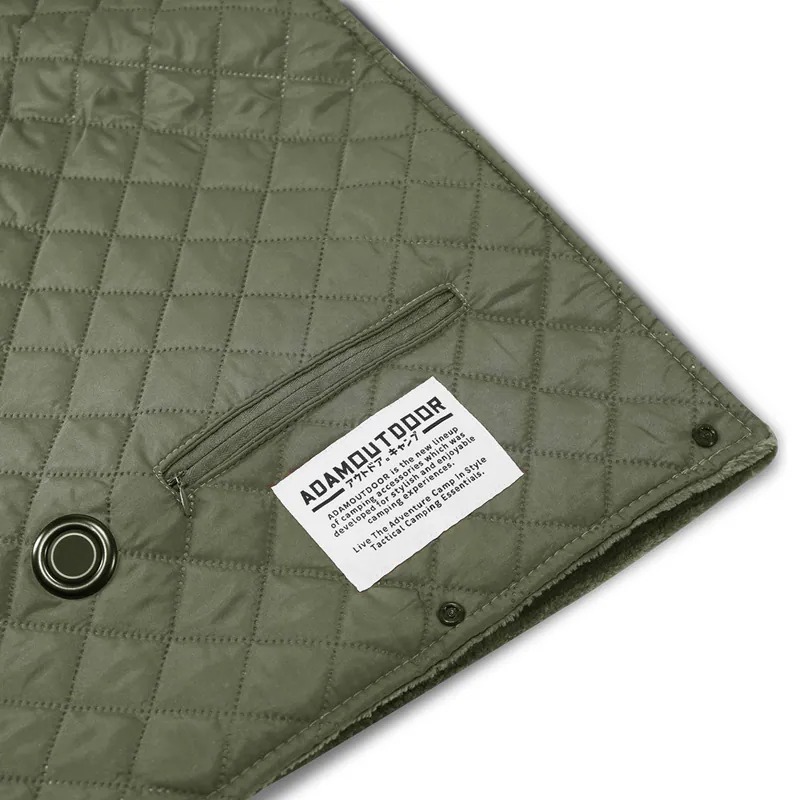 【ADAMOUTDOOR】USB急速加熱暖心毯 ADHB-USB1170 -[綠、沙]