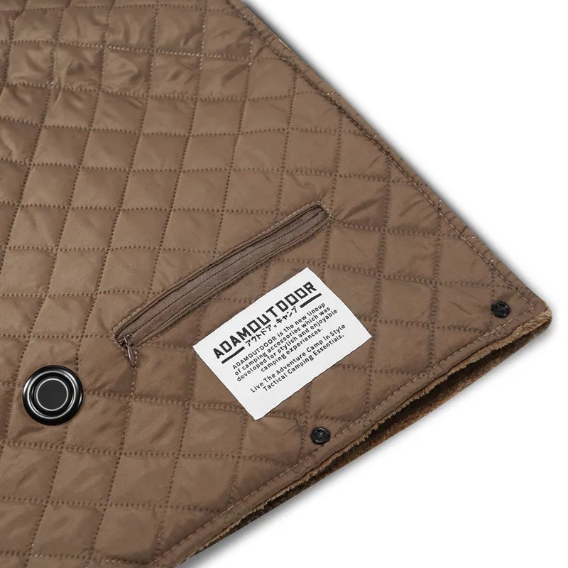 【ADAMOUTDOOR】USB急速加熱暖心毯 ADHB-USB1170 -[綠、沙]