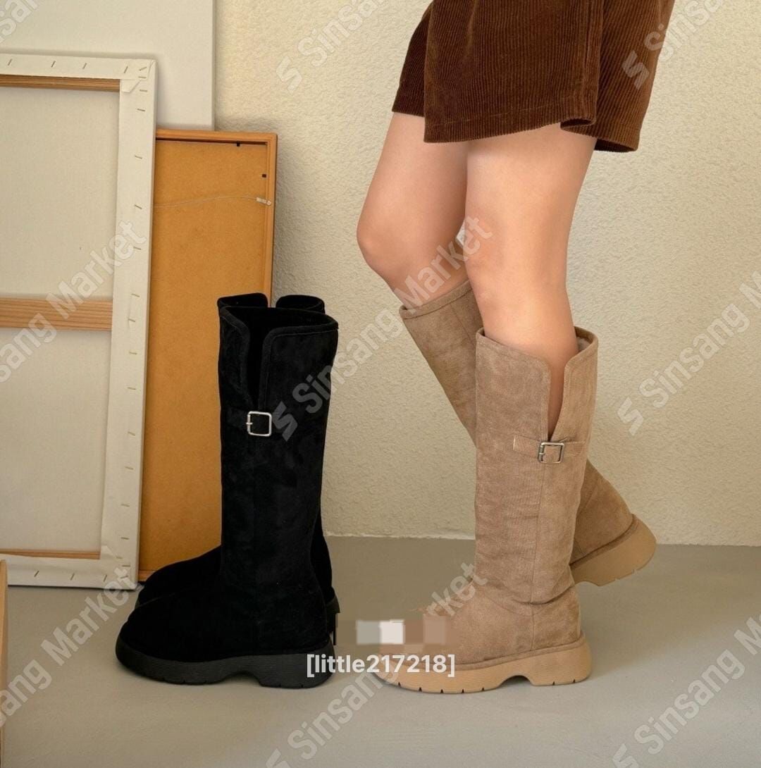 CC14 內鋪毛麂皮長靴 *足碼*