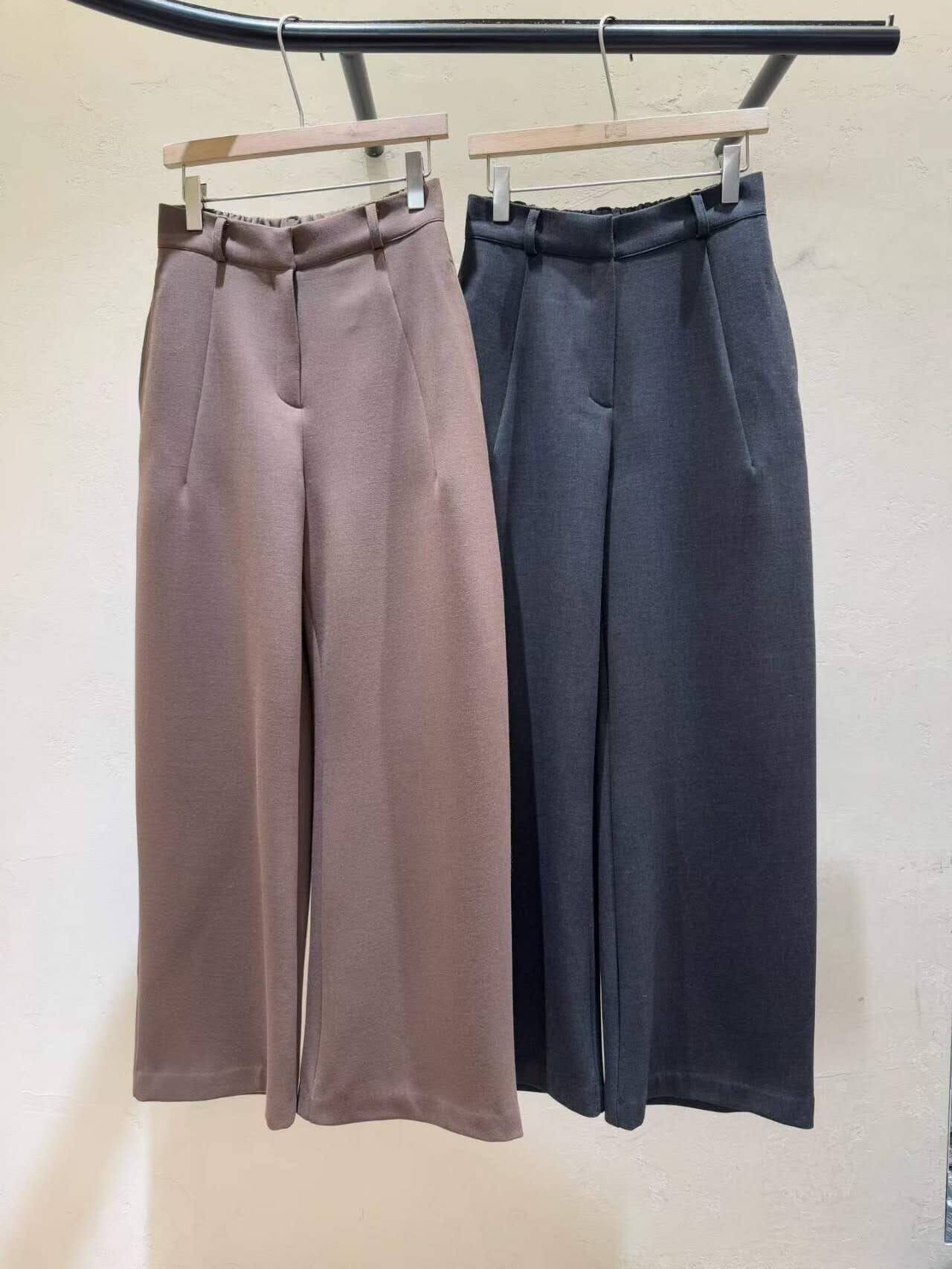 WJ5330 後橡筋挺身直筒褲