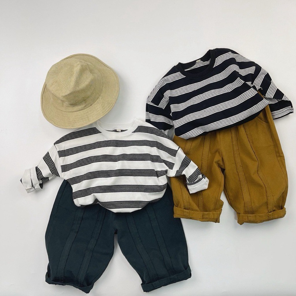 韓版毛邊寬鬆褲