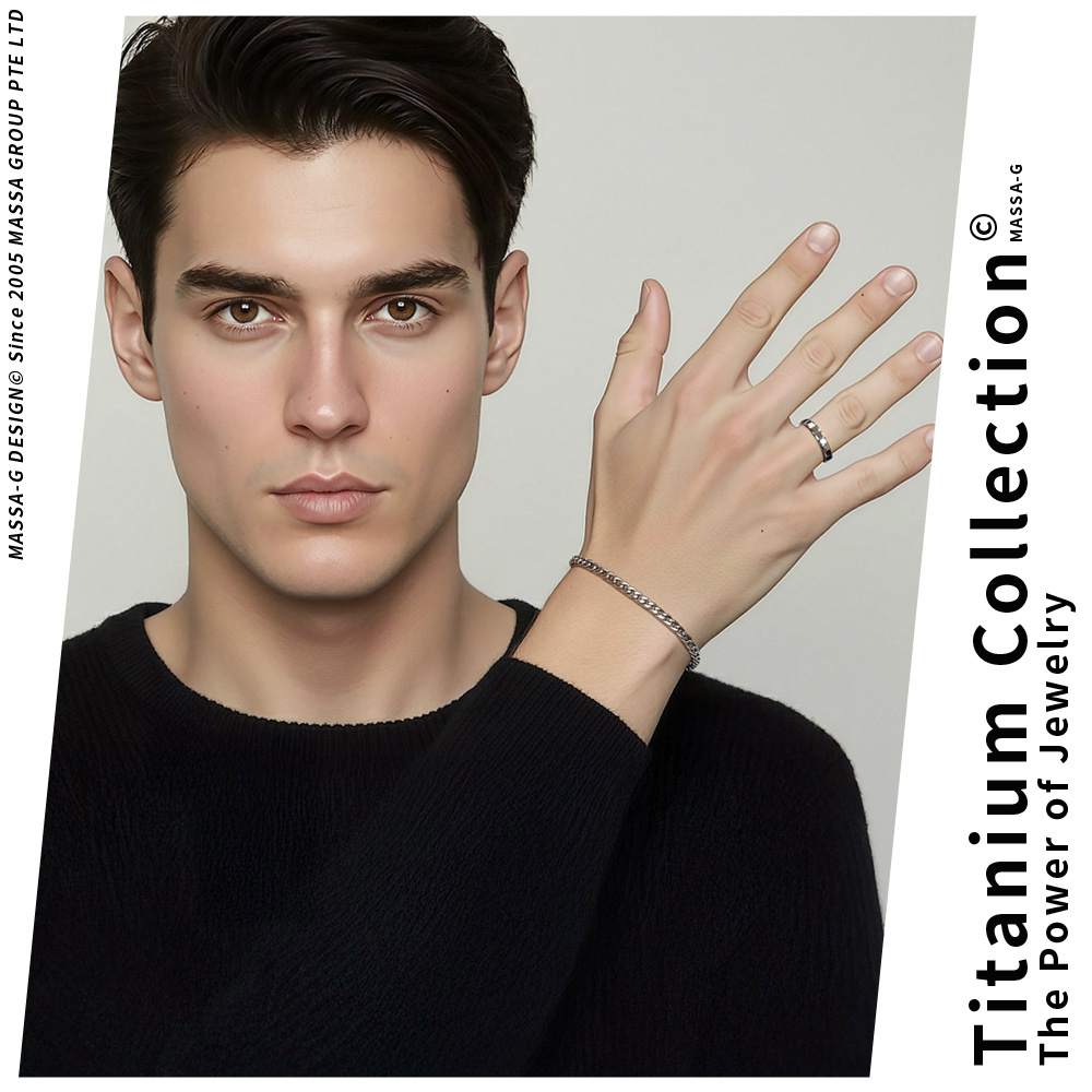 MASSA-G DECO純鈦系列【簡約】鈦金男戒