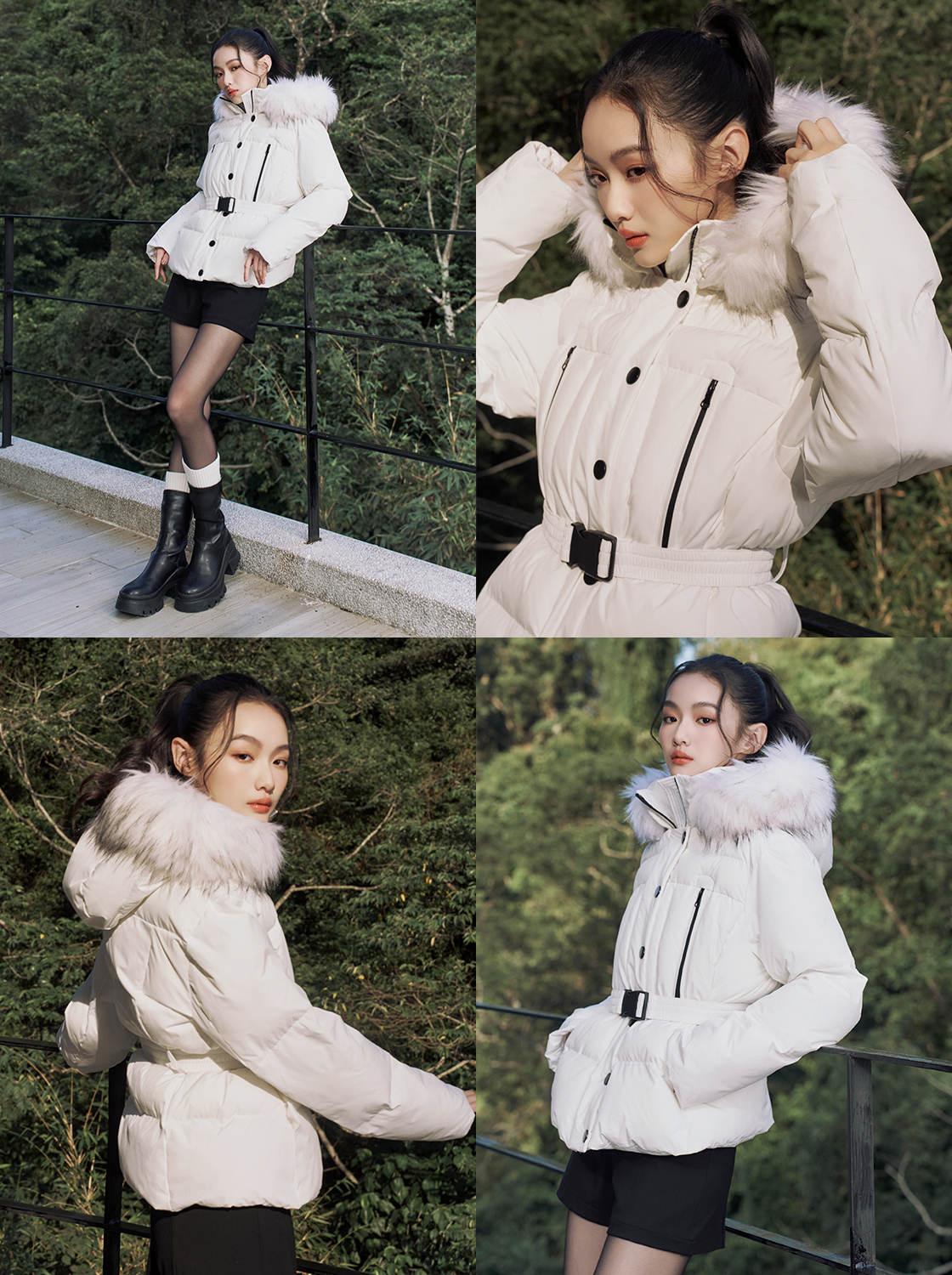 極地 發熱美型充棉外套