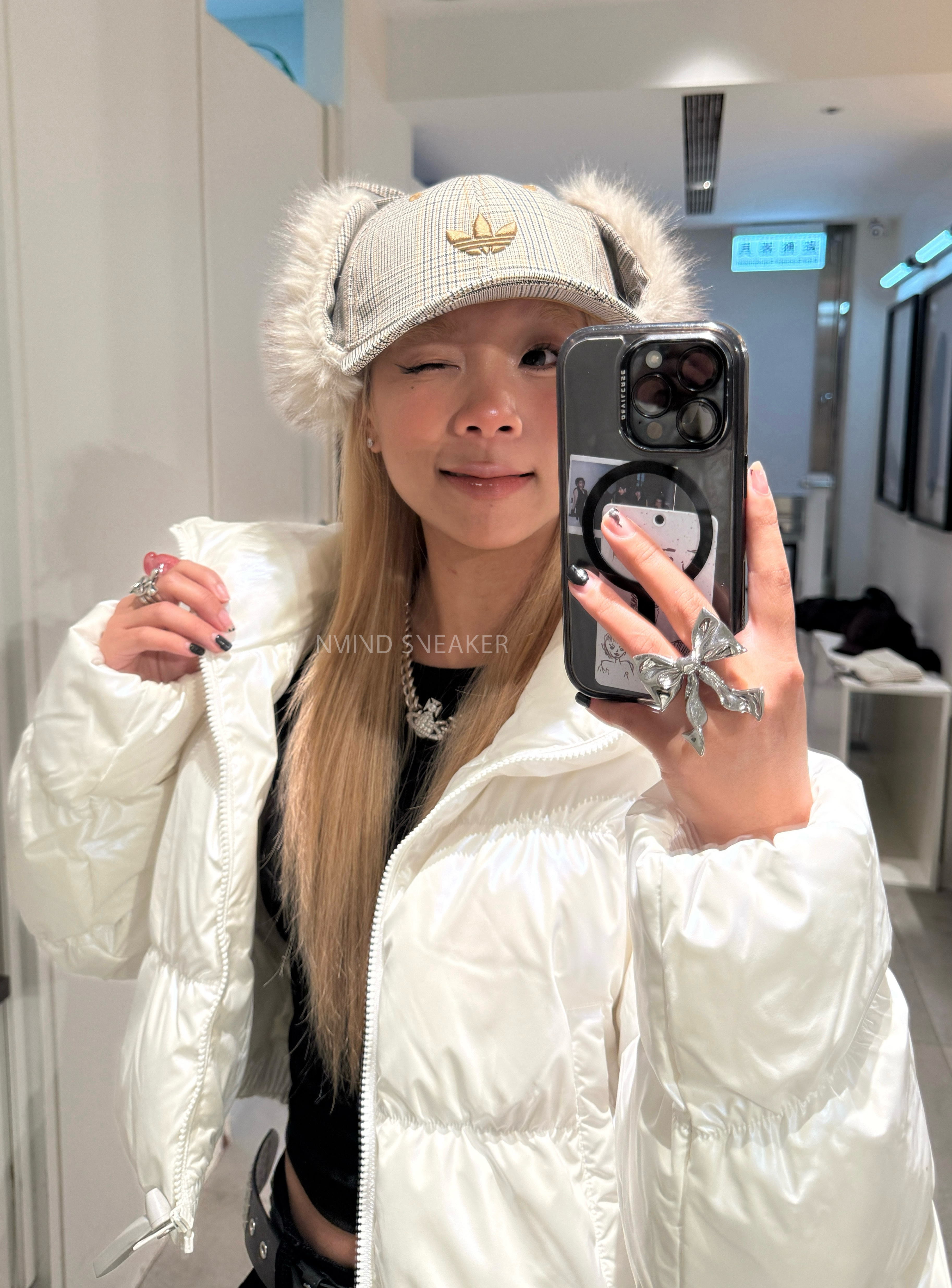 ADIDAS ORIGINALS 蝴蝶結護耳帽 兩色