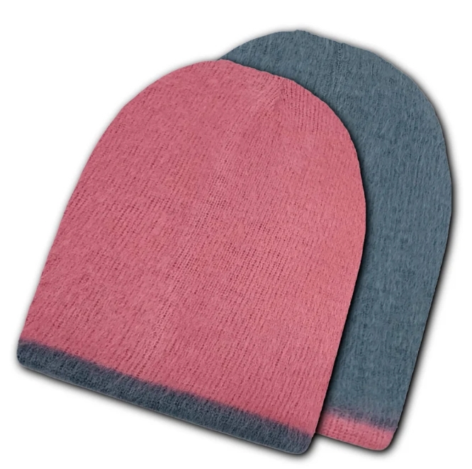 羊駝針織帽｜粉紅／灰｜厄瓜多