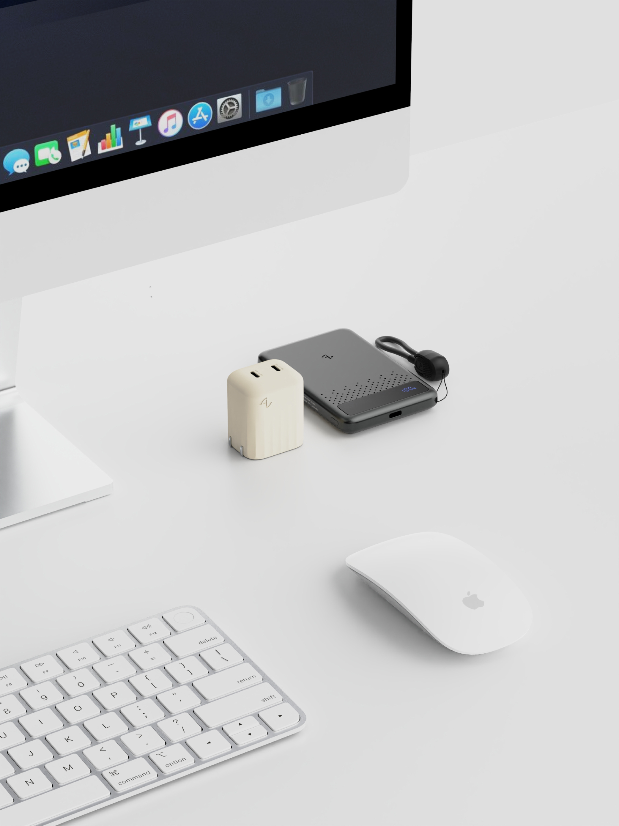 Allite Mini Go 45W 2C 氮化鎵雙孔快充頭 + 防爆充半固態行動電源 5000 mAh