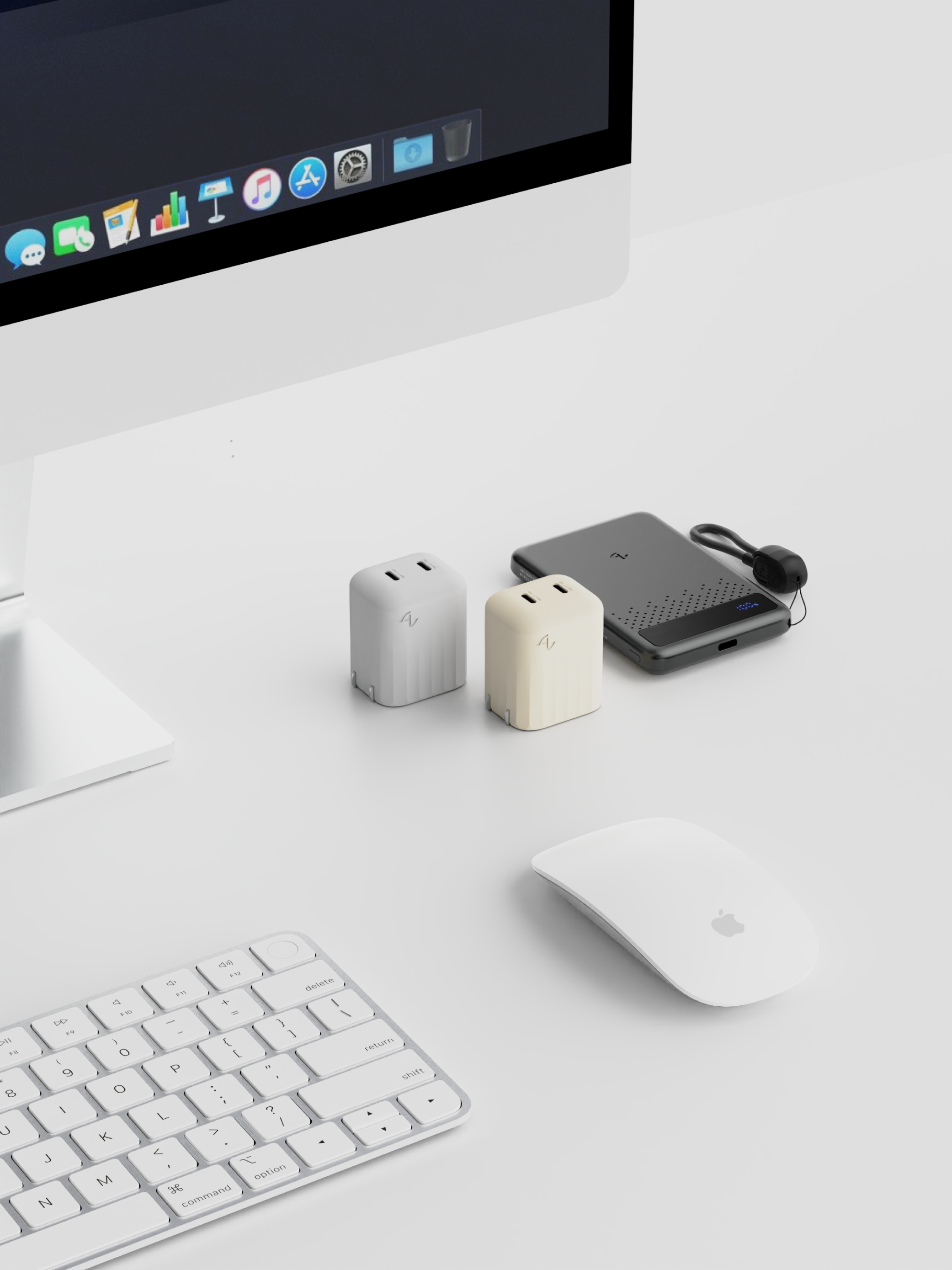 Allite Mini Go 45W 2C 氮化鎵雙孔快充頭 + 防爆充半固態行動電源 5000 mAh