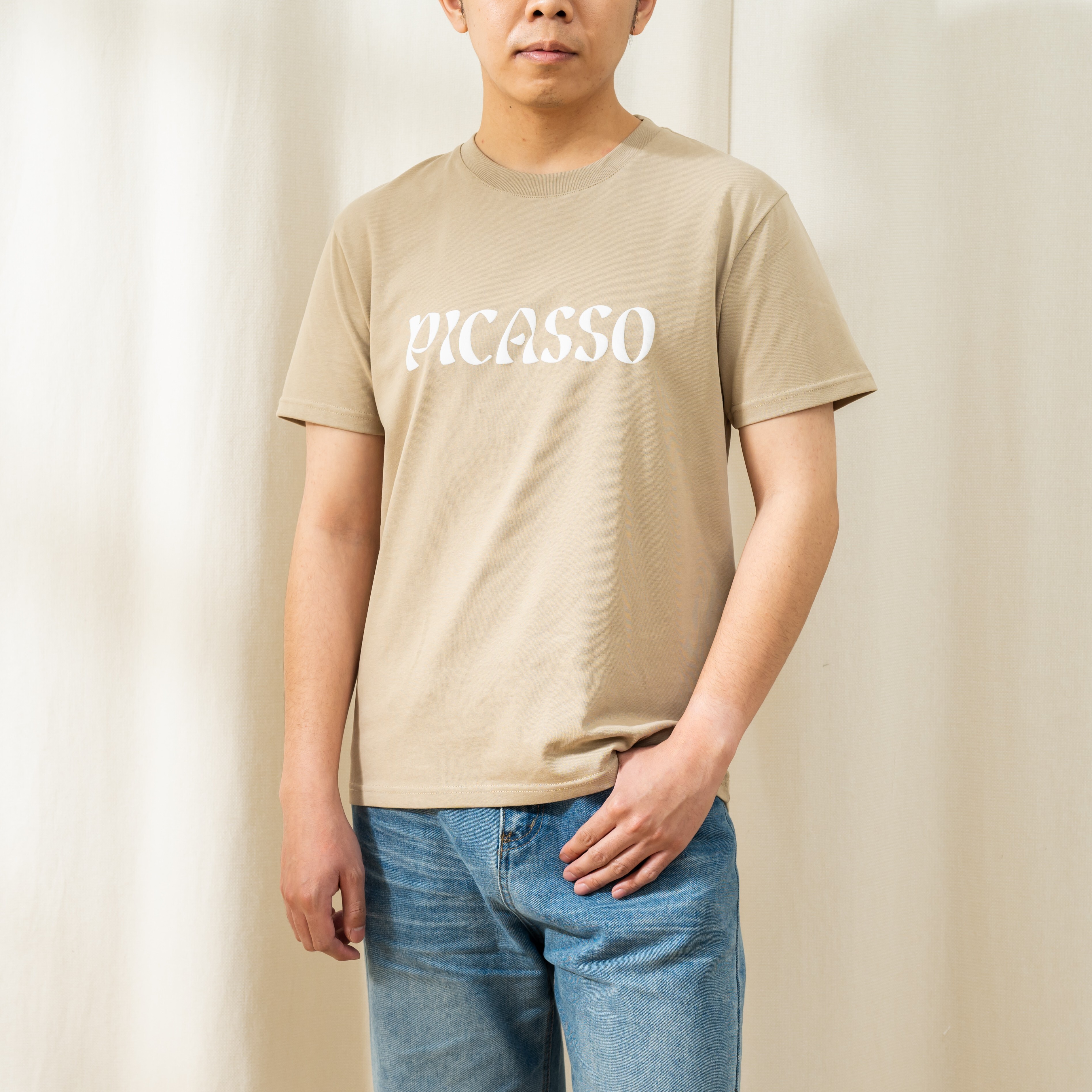 永恆畢卡索藝術T恤｜《亞維儂的少女》奶茶