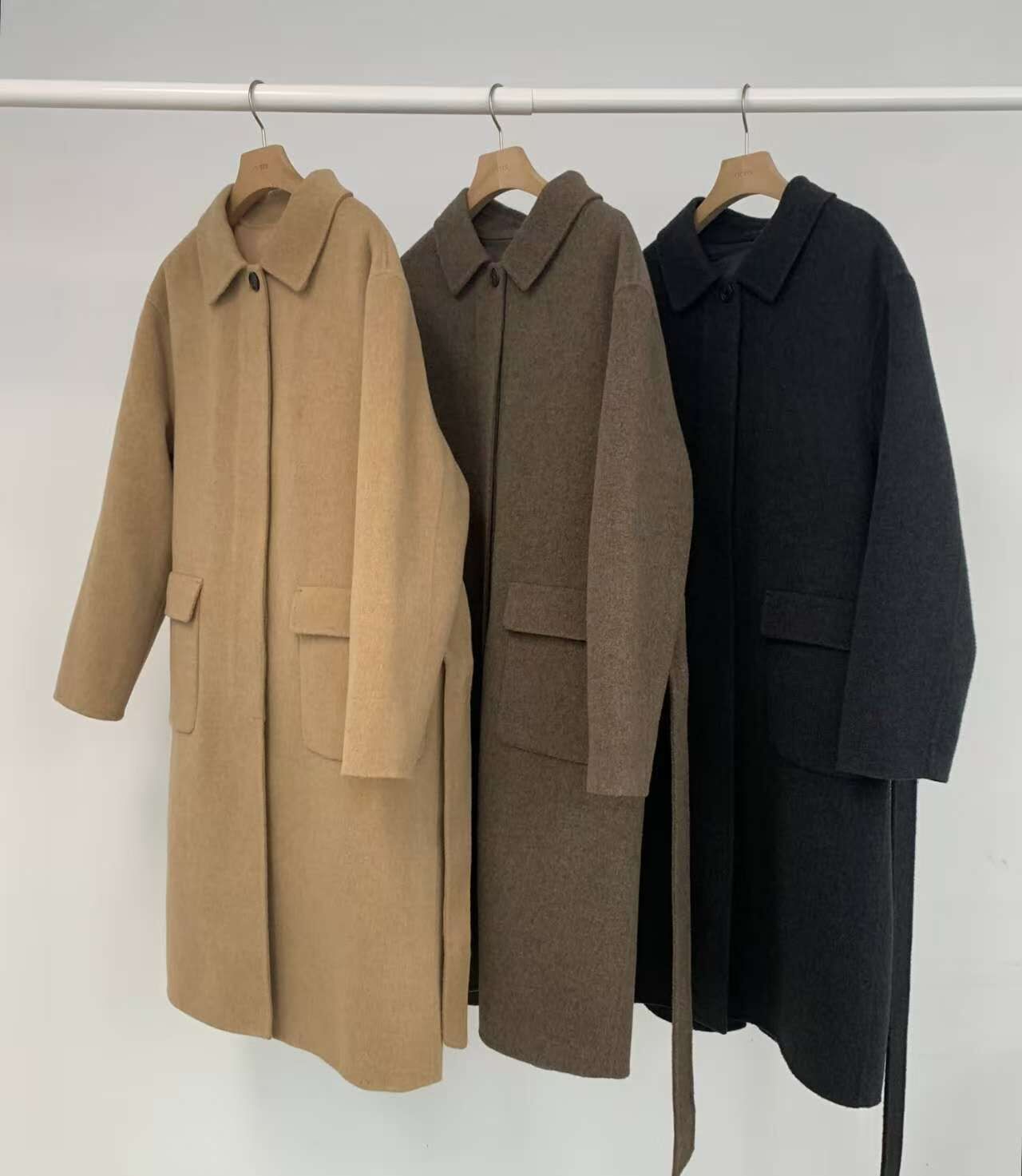 OU5336 反蓋口袋大衣