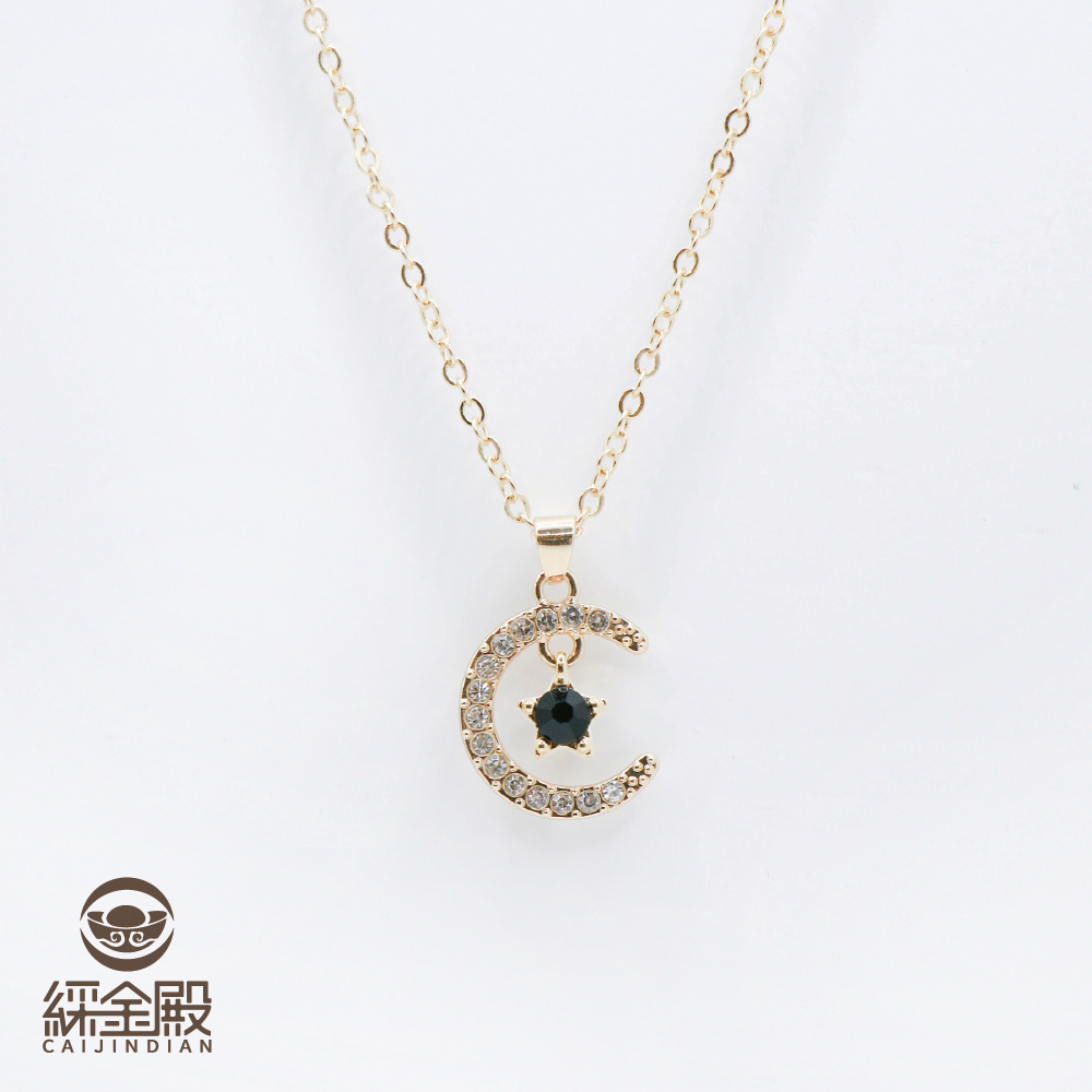 月光石-誕生石星月轉運項鍊｜六月｜長壽｜富足｜過爐【綵金殿】