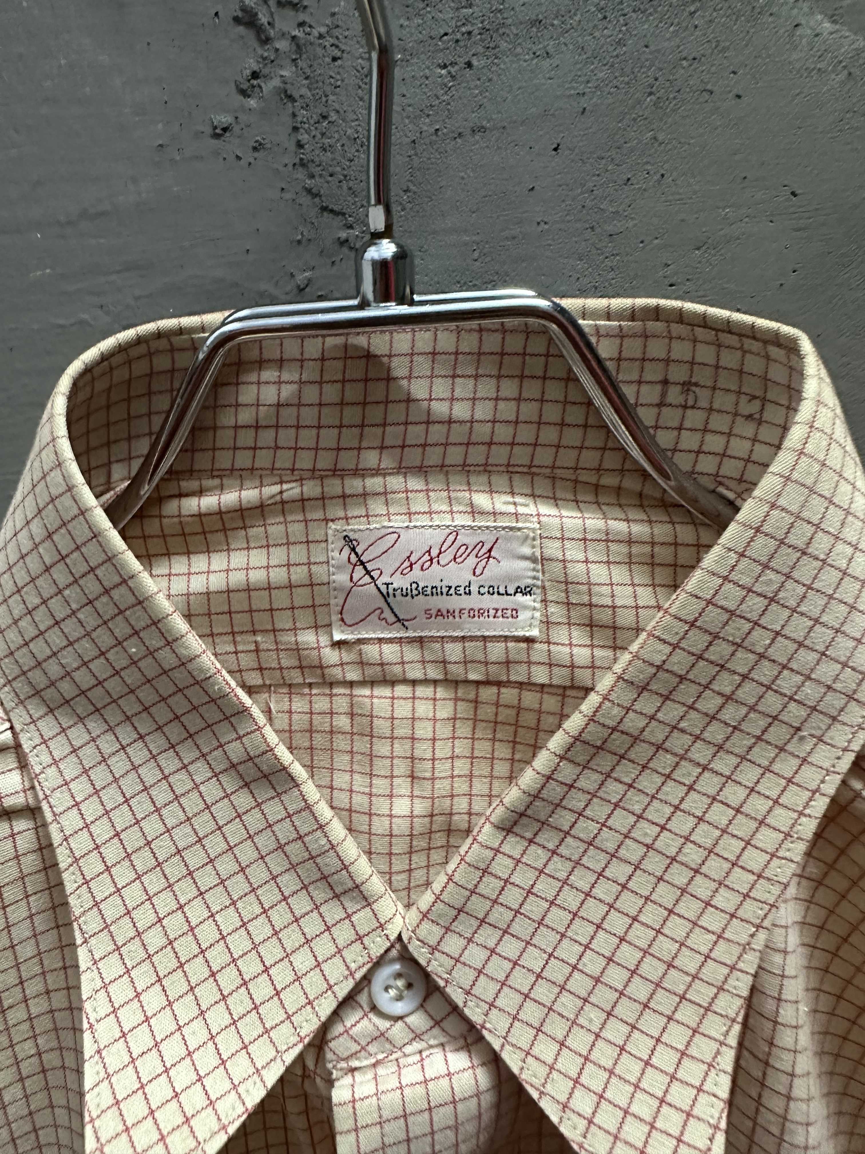 50’s ESSLEY Dress Shirt (DEAD STOCK) with gusset