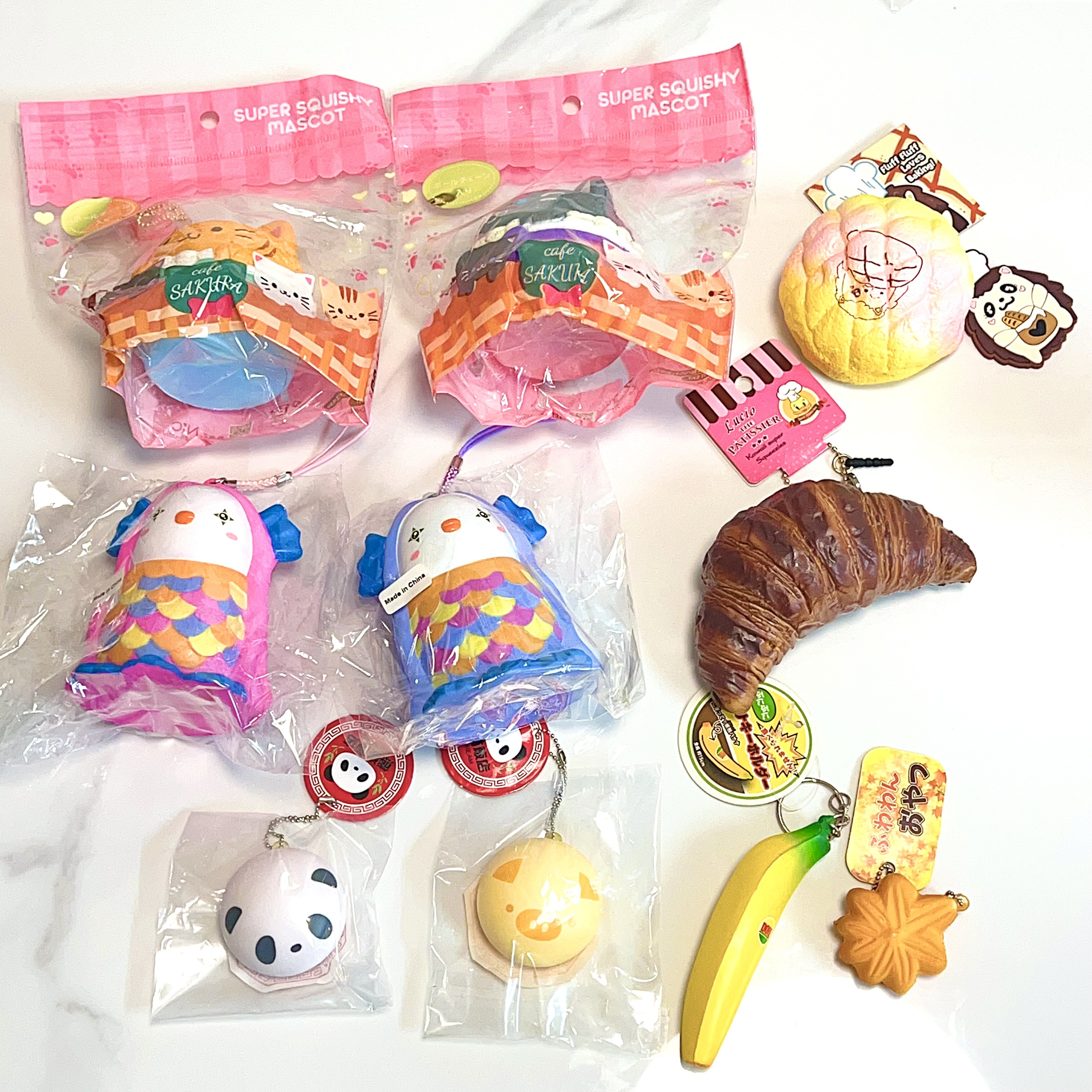 Vintage rare squishy bundle 10pcs squishy set