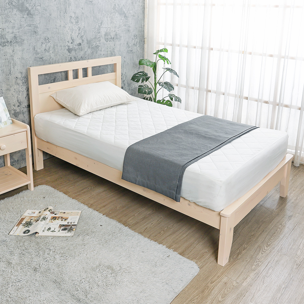 雀莉3.5尺實木單人床架