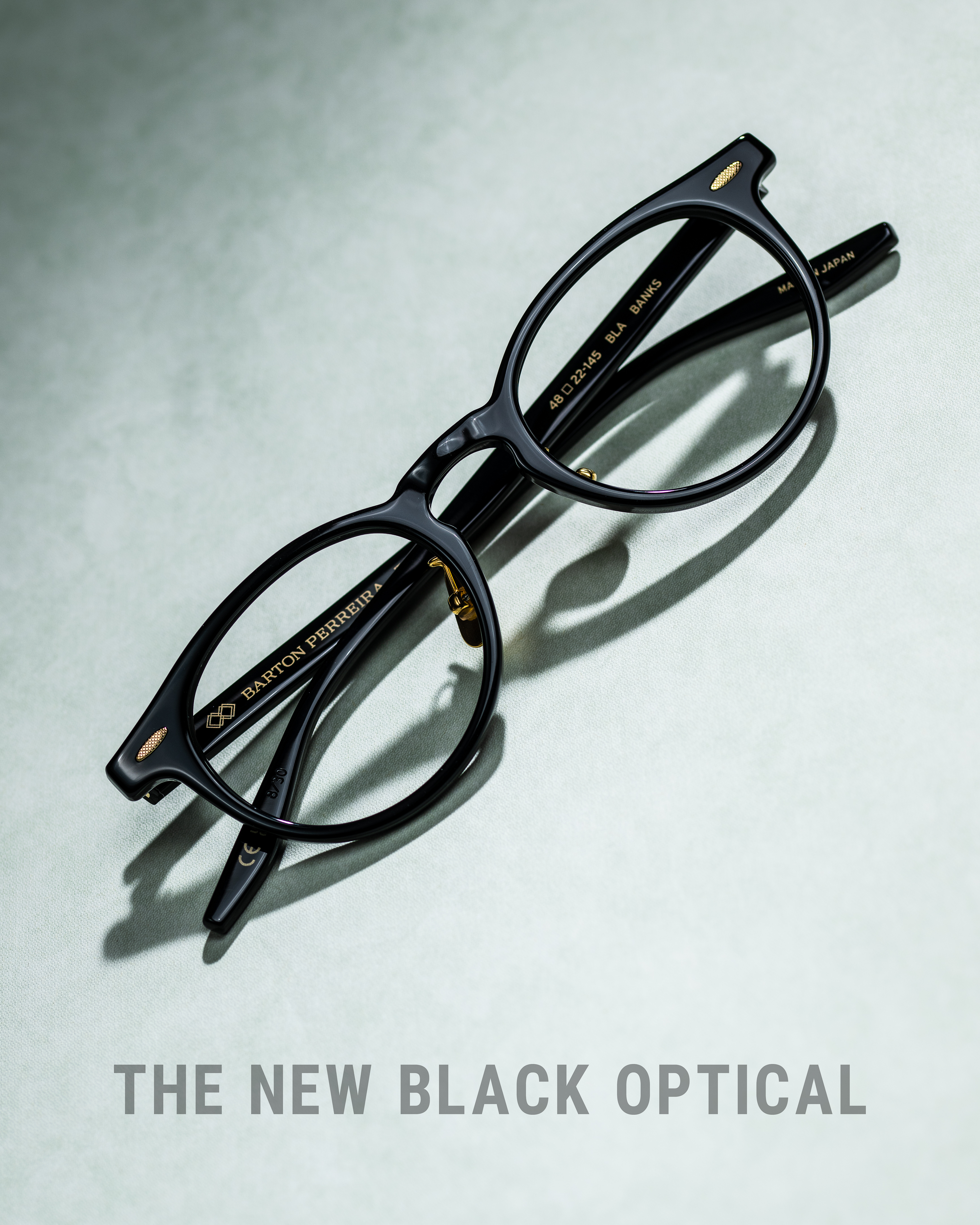 魏浚笙 Jeffrey Ngai Barton Perreira X The New Black Optical 特別聯乘型號 Banks+  Black