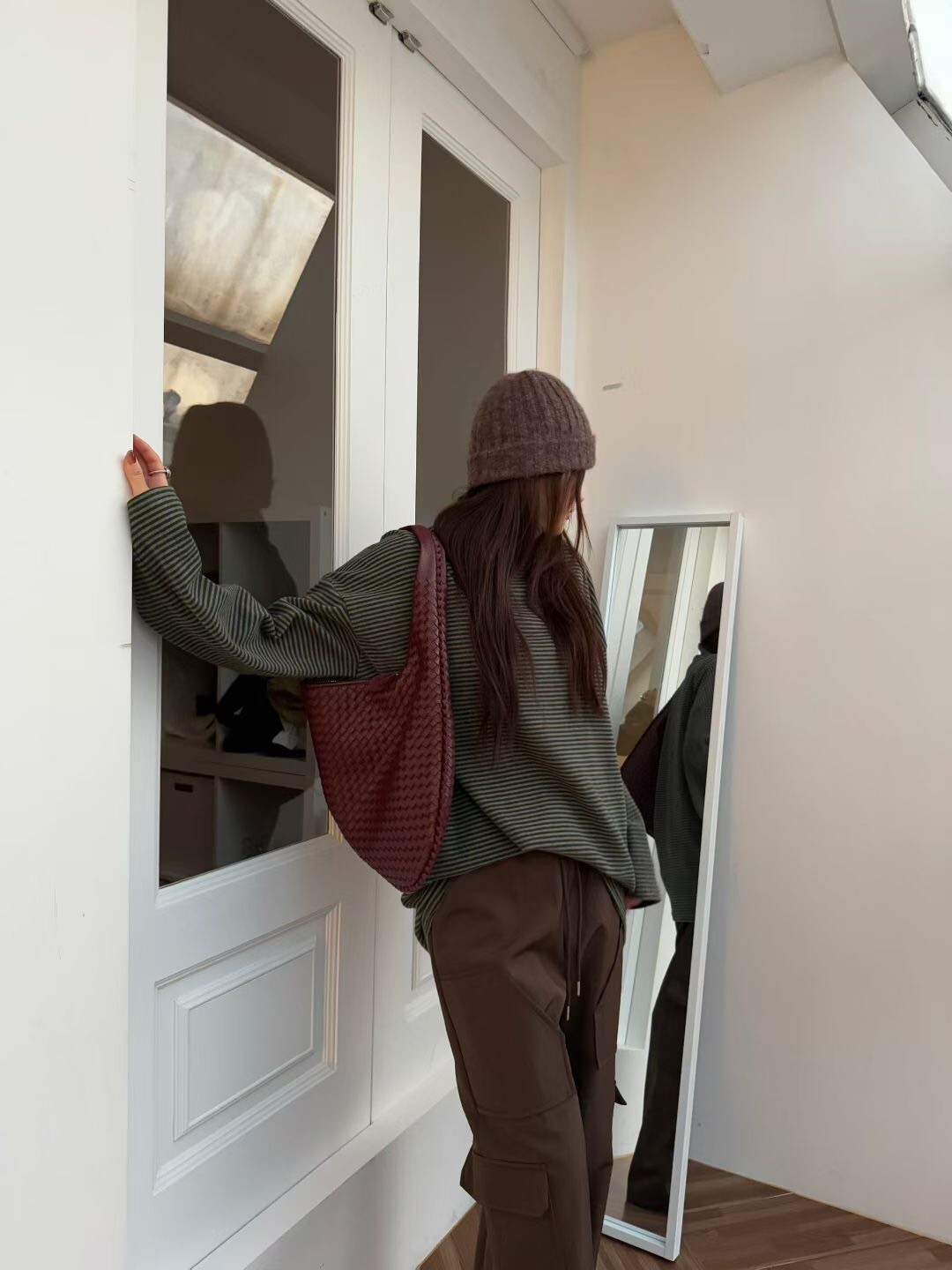 草寫logo刺繡羊毛針織毛帽 / 4色