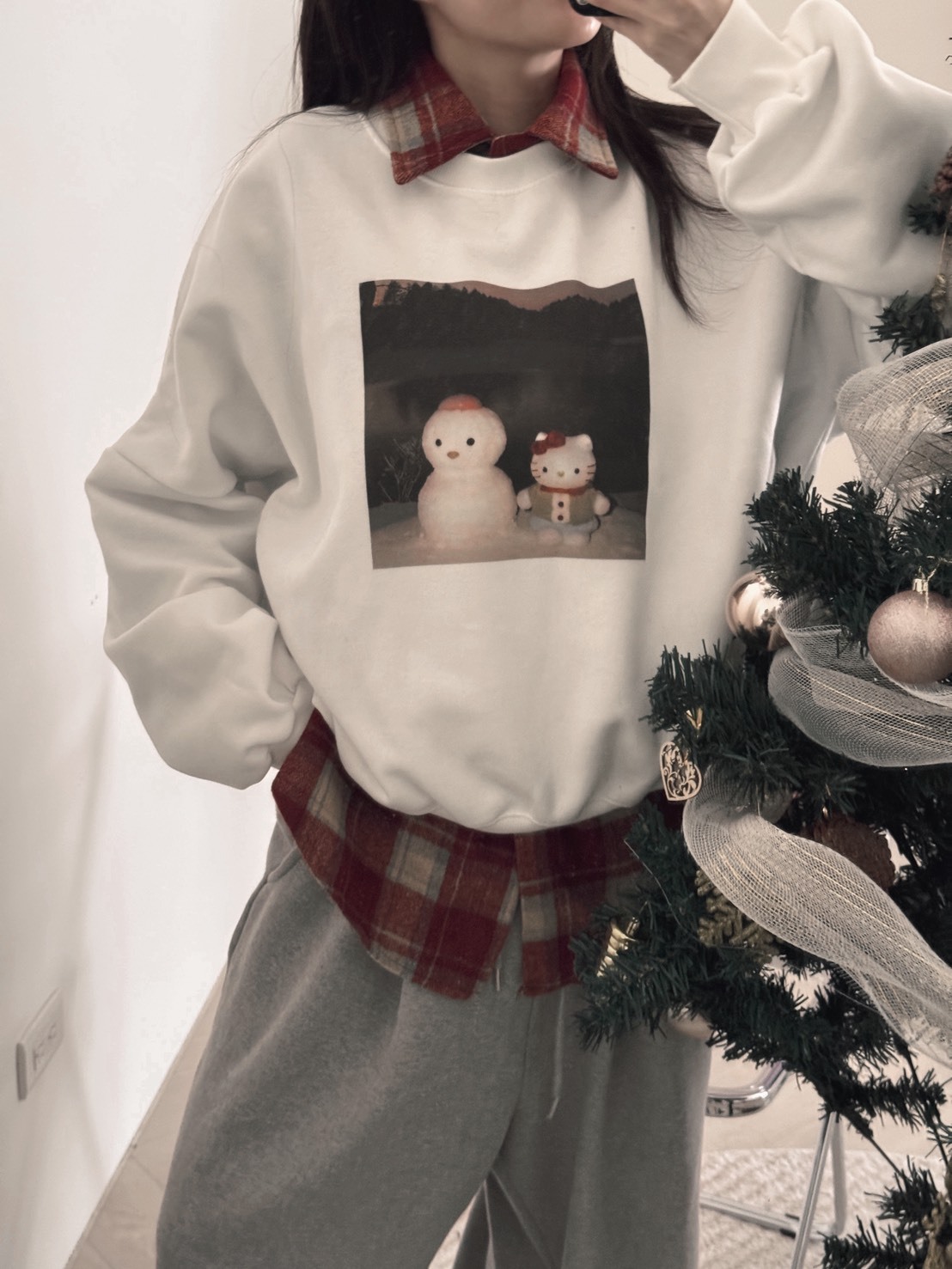 <25DEC韓國女裝> DC14 復古格紋襯衫 一色