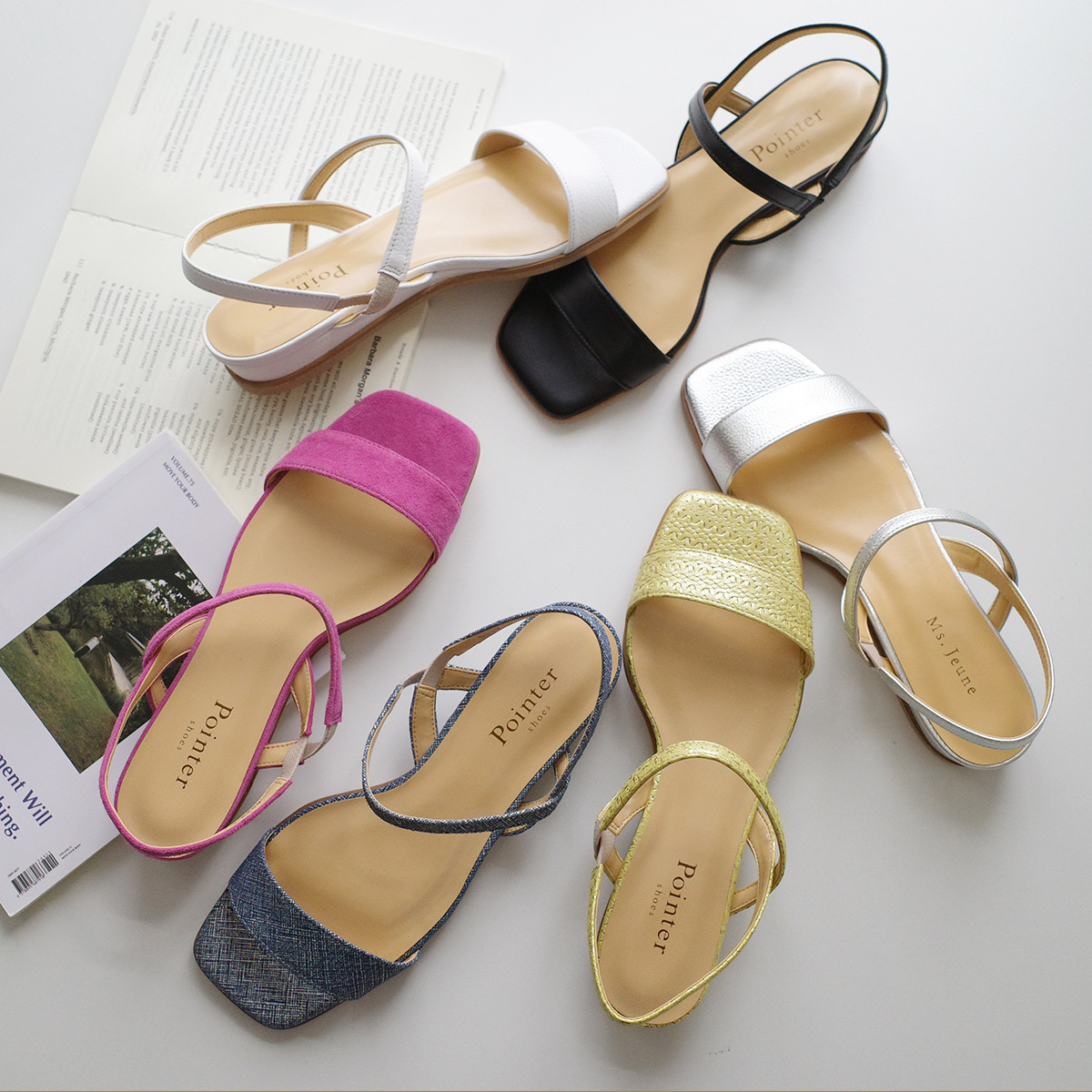 優雅名媛 日本製真皮小坡跟涼鞋【PO5889】