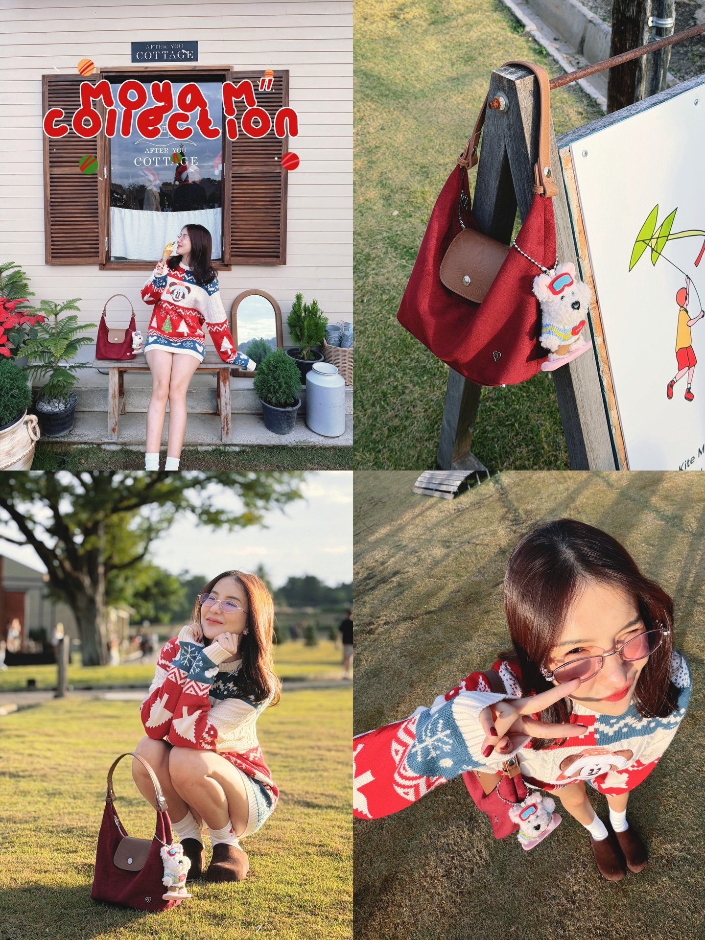 #預購 🇹🇭泰國 PONY PONY MO-YA 短款 “小款”麂皮拼接 牛角包