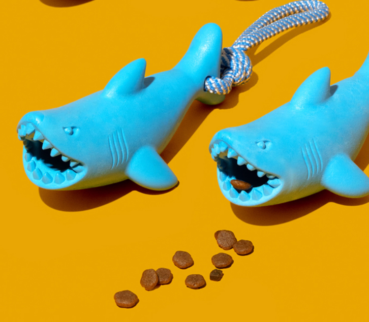 鯊魚繩結漏食玩具